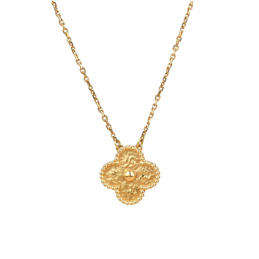 [ECHO ]CLOVER 15MM  BRONZING NECKLACE