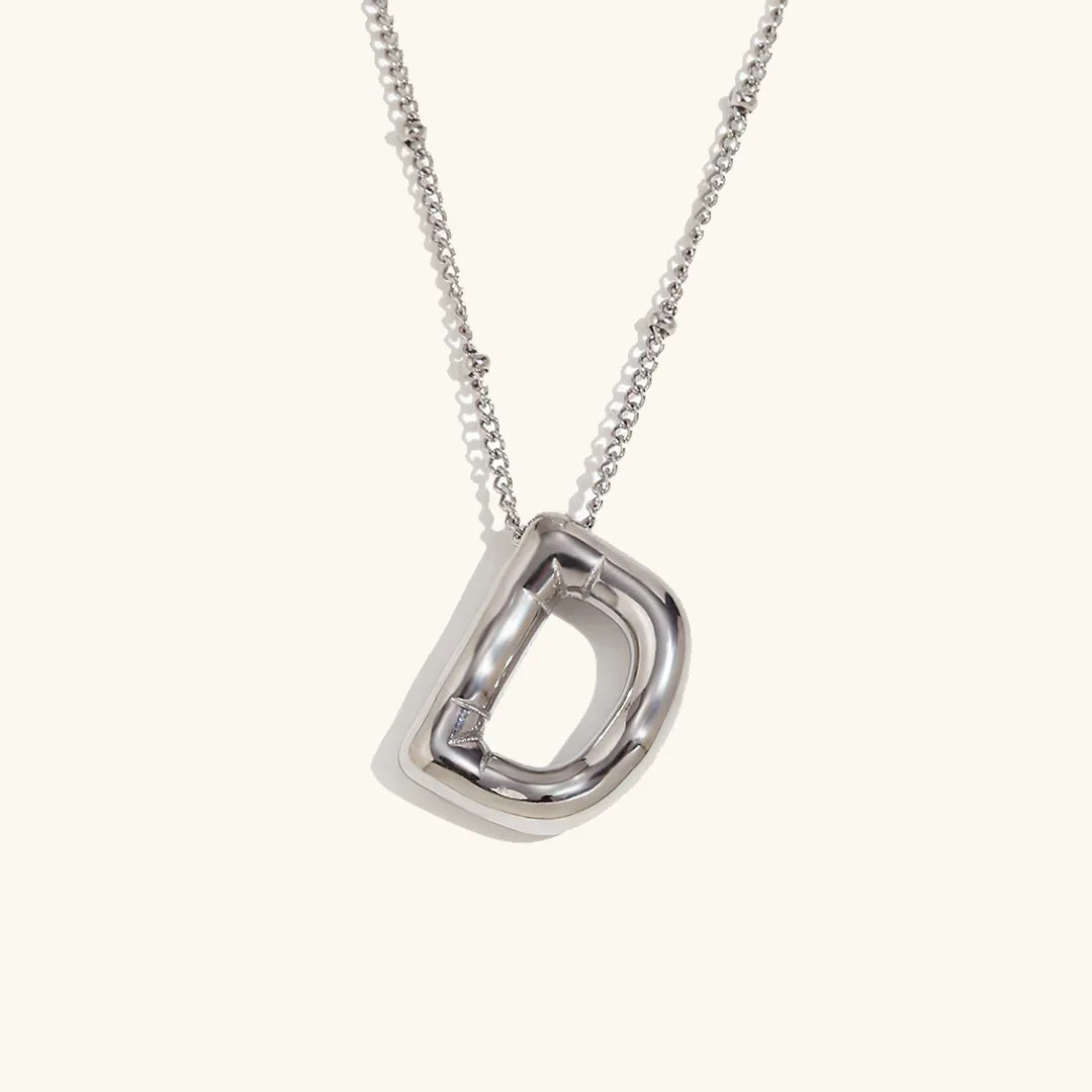 [Echo Fine]Balloon Gold Initial Necklace