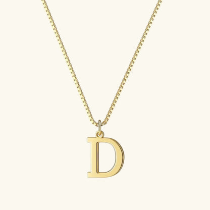 [Echo Fine]Therese Letter Initial Gold Necklace