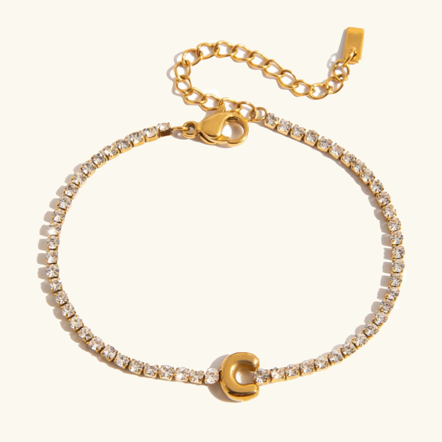 [Echo Fine]Avaria Bubble Letter Tennis Bracelet
