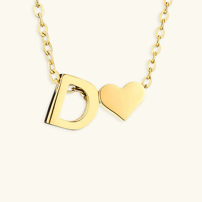 [Echo Fine]Ria Initial Letter Gold Necklace