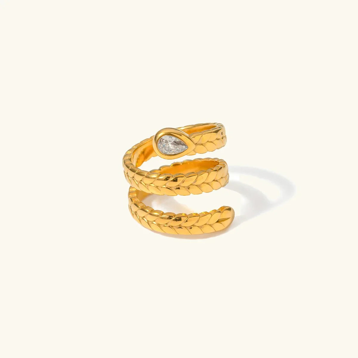 [Echo Fine]Davina Gold Serpent Ring