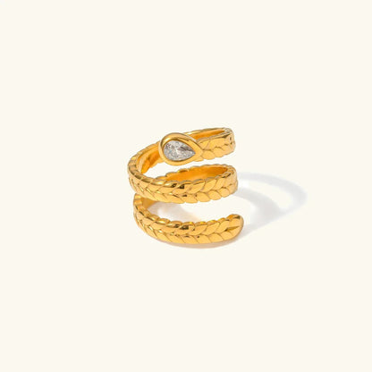 [Echo Fine]Davina Gold Serpent Ring