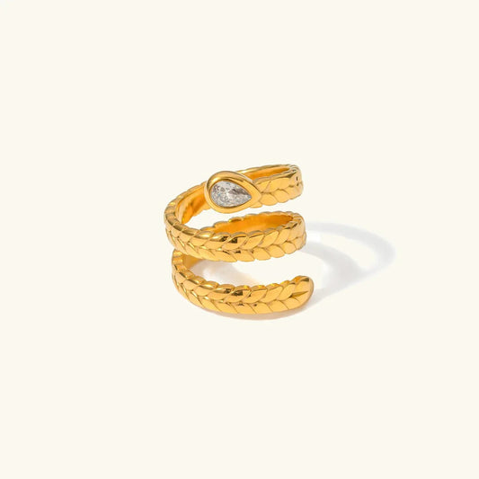 [Echo Fine]Davina Gold Serpent Ring