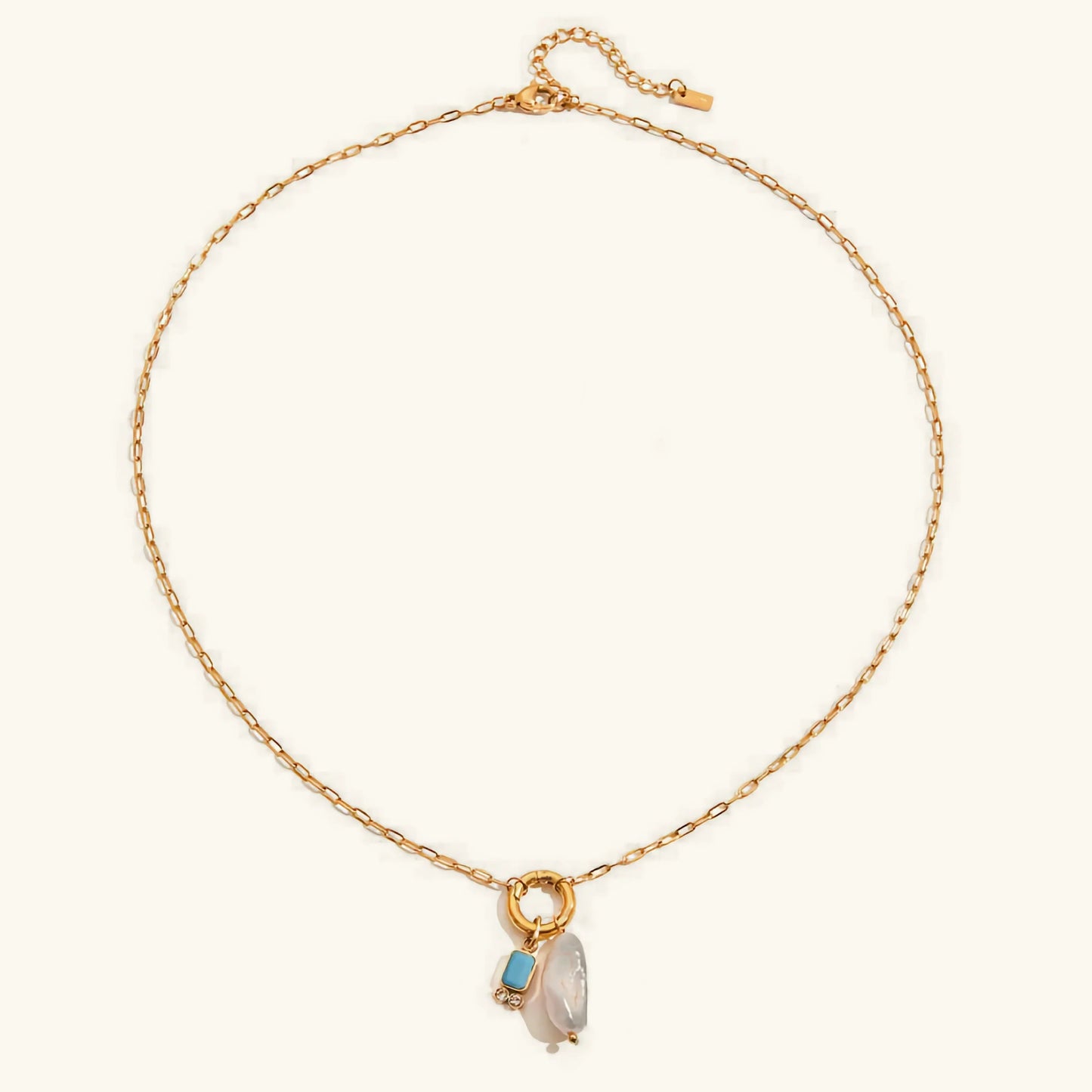 [Echo Fine]Caitlin Birthstone Pearl Necklace