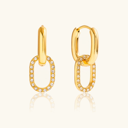 [Echo Fine]Aina Double Hoop Diamond Earrings