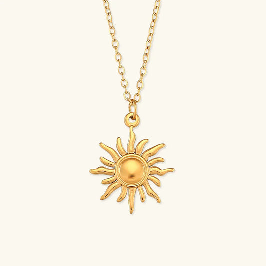 [Echo Fine]Eliora Gold Sun Necklace