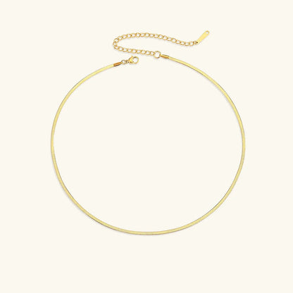 [Echo Fine]Elizabeth Gold Herringbone Necklace