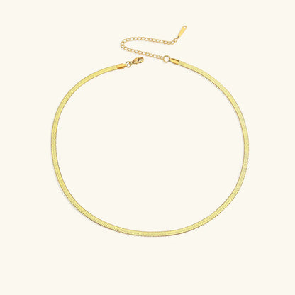 [Echo Fine]Elizabeth Gold Herringbone Necklace