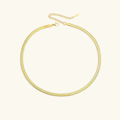[Echo Fine]Elizabeth Gold Herringbone Necklace