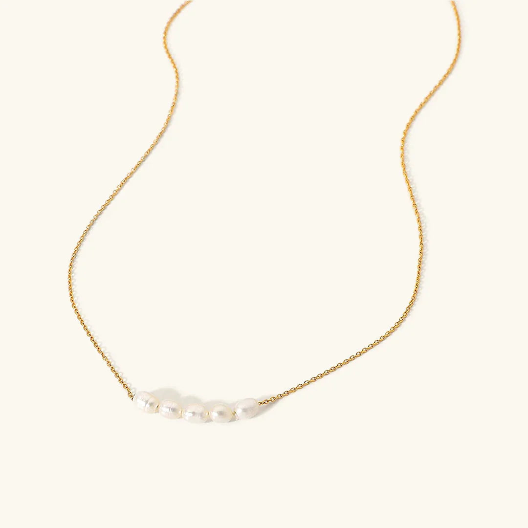 [Echo Fine]Elle Gold Pearl Necklace