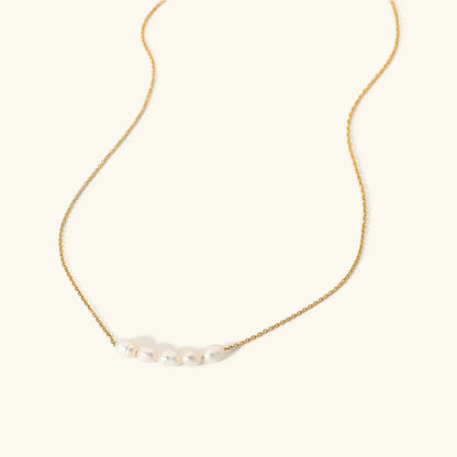 [Echo Fine]Elle Gold Pearl Necklace