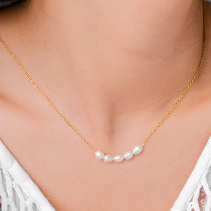 [Echo Fine]Elle Gold Pearl Necklace