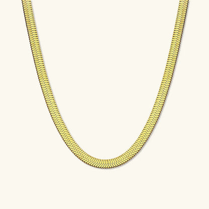 [Echo Fine]Elysian Gold Herringbone Necklace