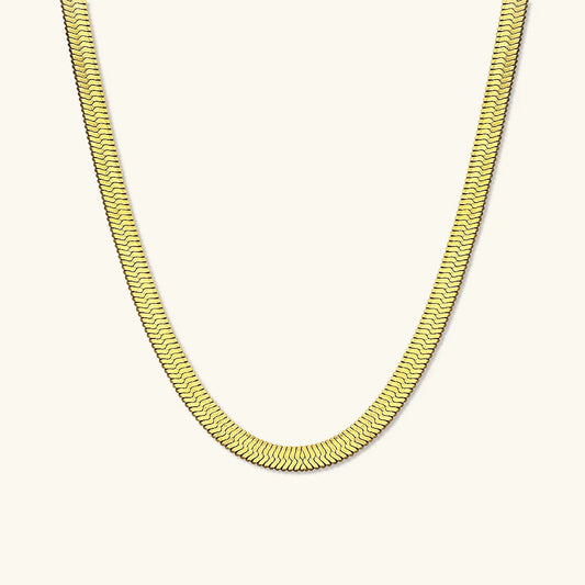 [Echo Fine]Elysian Gold Herringbone Necklace