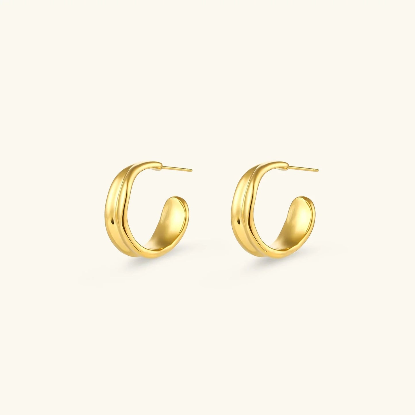 [Echo Fine]Emily Wave Earrings
