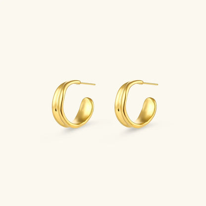 [Echo Fine]Emily Wave Earrings