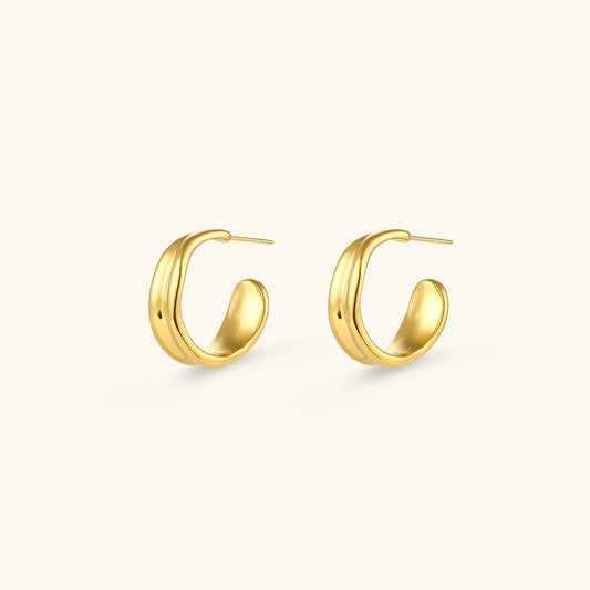 [Echo Fine]Emily Wave Earrings