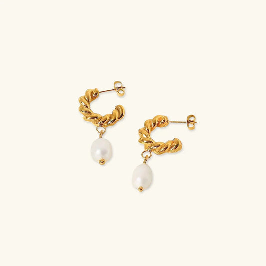 [Echo Fine]Emma Pearl Earrings
