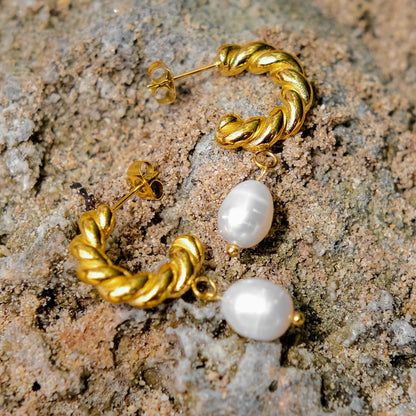 [Echo Fine]Emma Pearl Earrings
