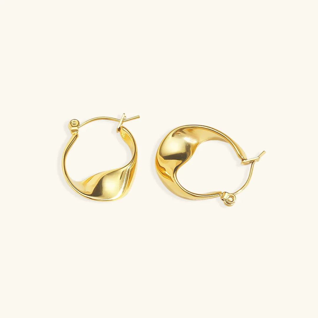 [Echo Fine]Esti Irregular Hoop Earrings