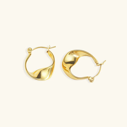 [Echo Fine]Esti Irregular Hoop Earrings