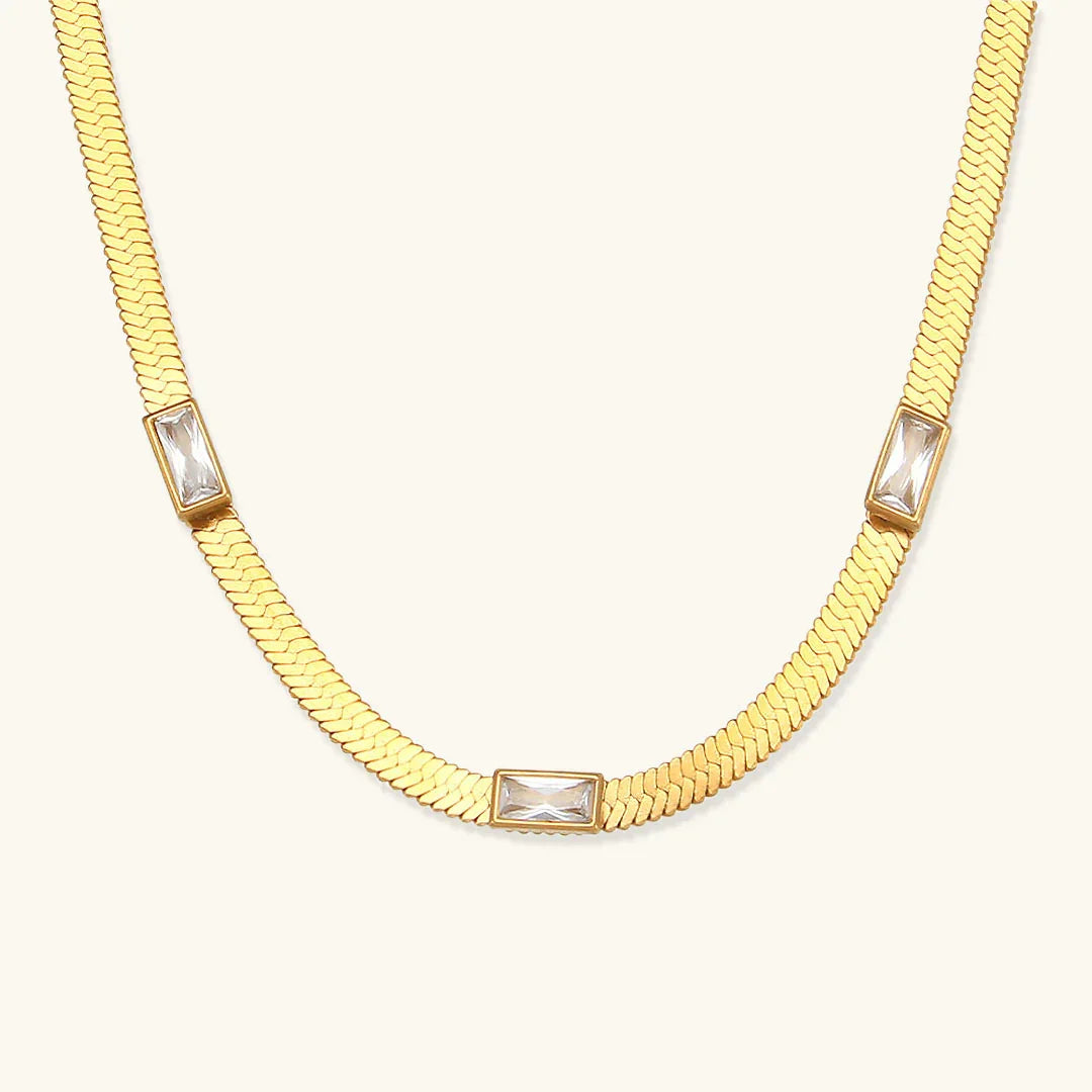 [Echo Fine]Eve Herringbone Gold Necklace