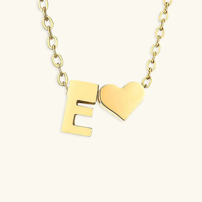 [Echo Fine]Ria Initial Letter Gold Necklace