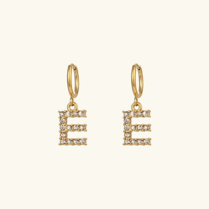 [Echo Fine]Wilhemina Initial Letter Earrings
