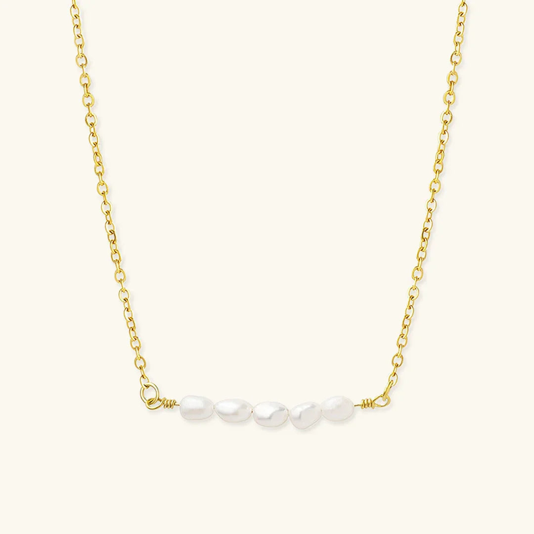 [Echo Fine]Fleur Freshwater Pearl Gold Necklace