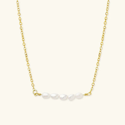 [Echo Fine]Fleur Freshwater Pearl Gold Necklace