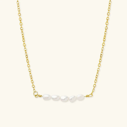 [Echo Fine]Fleur Freshwater Pearl Gold Necklace