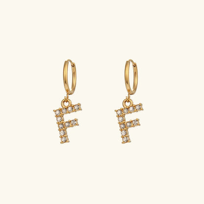 [Echo Fine]Wilhemina Initial Letter Earrings