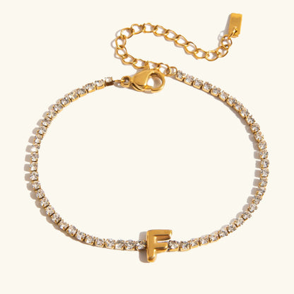 [Echo Fine]Avaria Bubble Letter Tennis Bracelet
