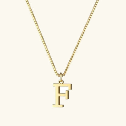 [Echo Fine]Therese Letter Initial Gold Necklace