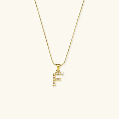[Echo Fine]Augustine Initial Letter Pearl Necklace