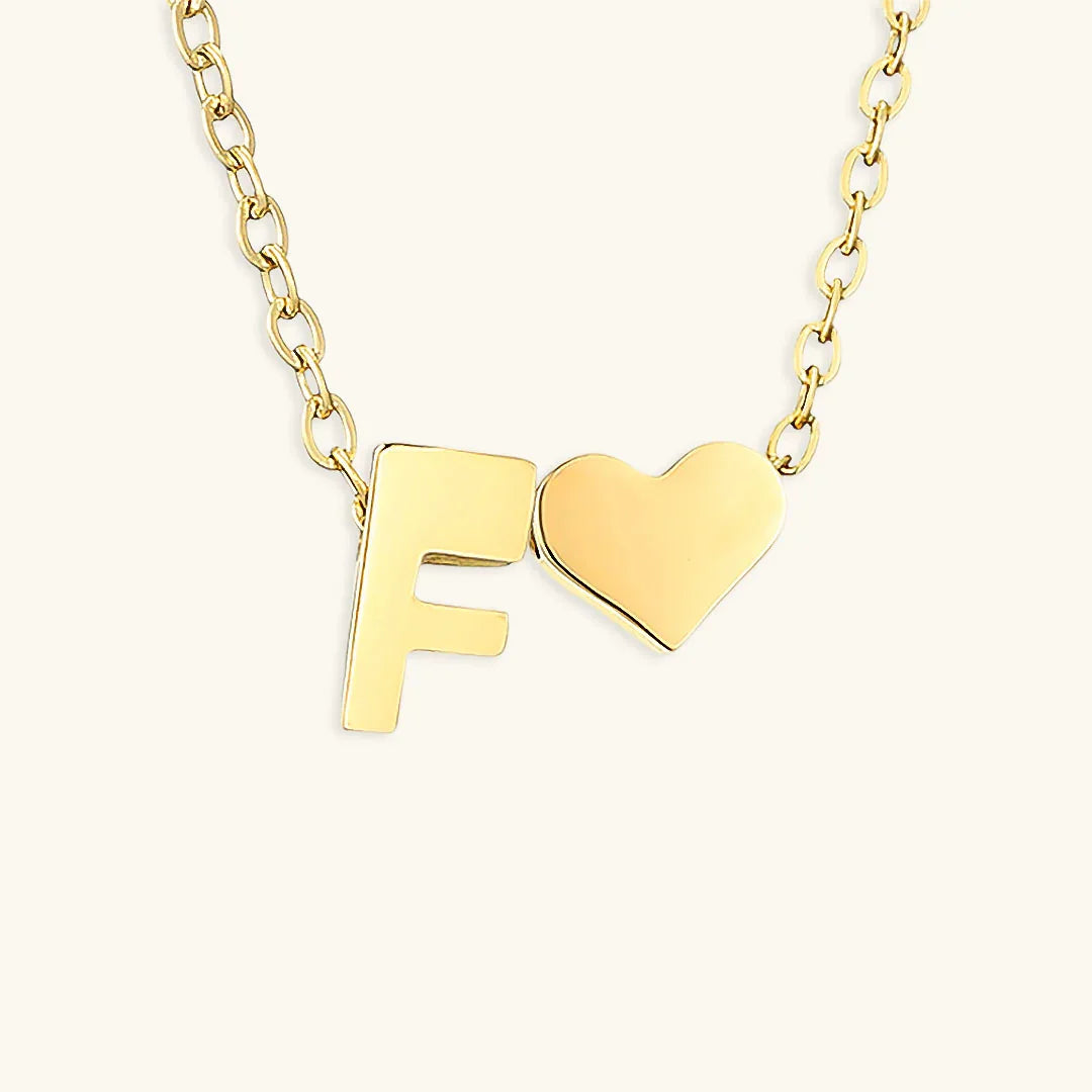 [Echo Fine]Ria Initial Letter Gold Necklace