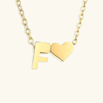 [Echo Fine]Ria Initial Letter Gold Necklace