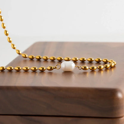 [Echo Fine]Neptune Freshwater Pearl Necklace
