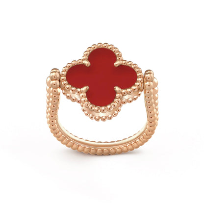 [ECHO ]CLOVER RIVERSIBLE PINK GOLD RING