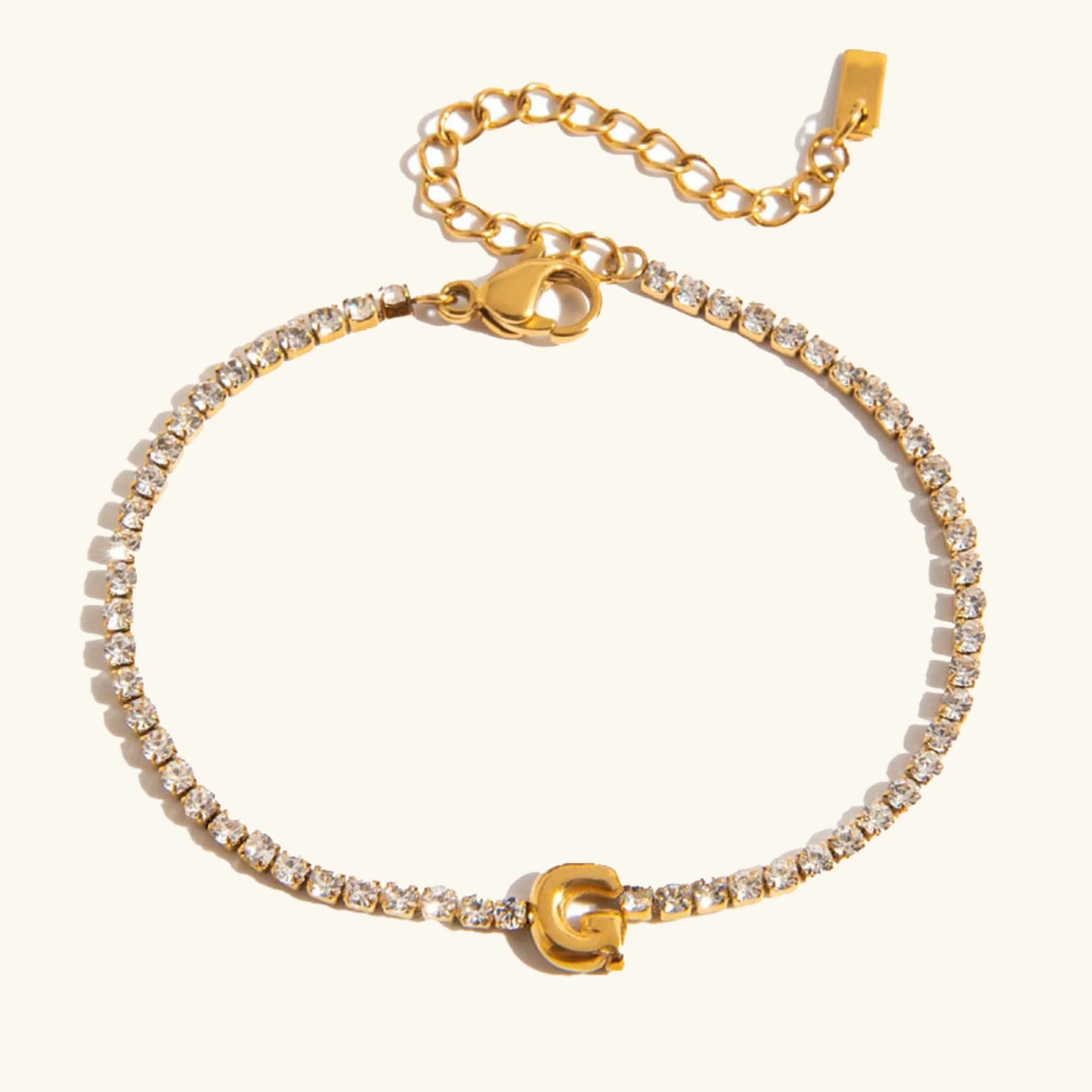 [Echo Fine]Avaria Bubble Letter Tennis Bracelet