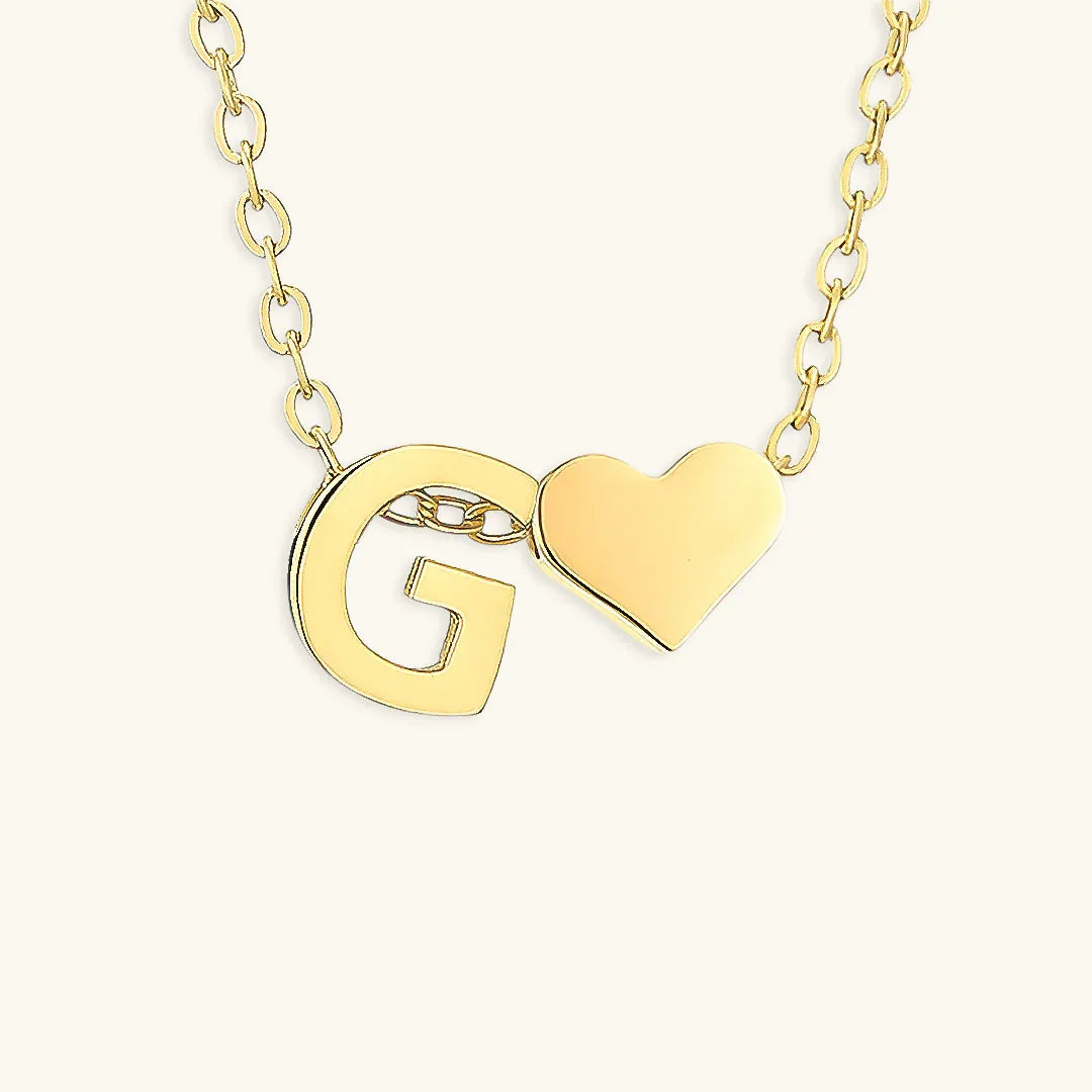 [Echo Fine]Ria Initial Letter Gold Necklace