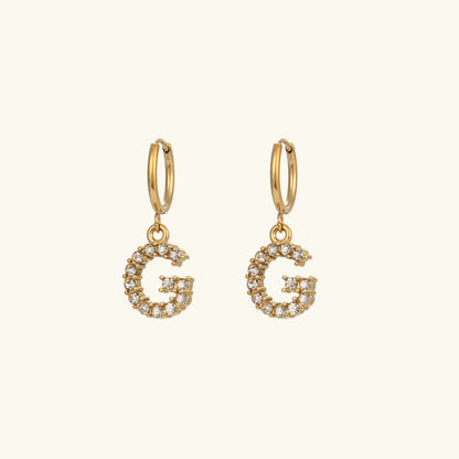 [Echo Fine]Wilhemina Initial Letter Earrings