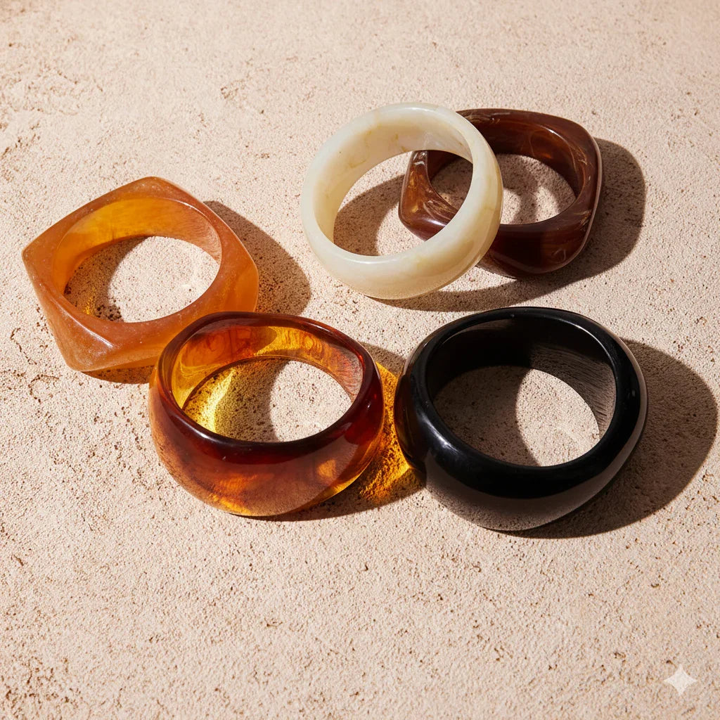[Echo Fine]Kaitlyn Chunky Acrylic Bangle