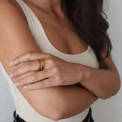 [Echo Fine]Christabel Diamond Ring Stack