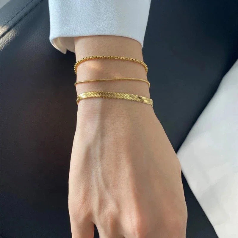 [Echo Fine]Cynthia Gold Bracelet