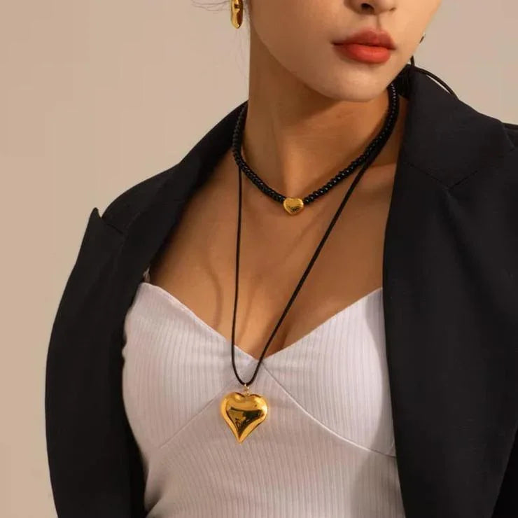 [Echo Fine]Lavine Heart Necklace
