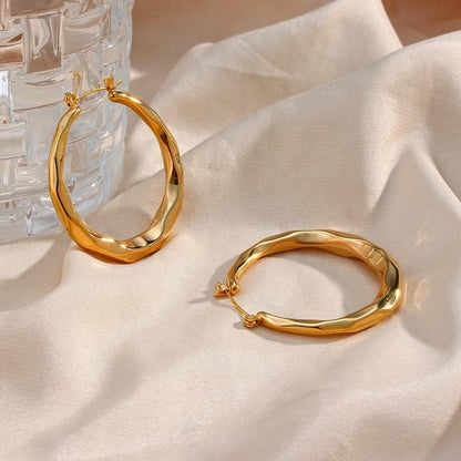 [Echo Fine]Aire Hoop Earrings
