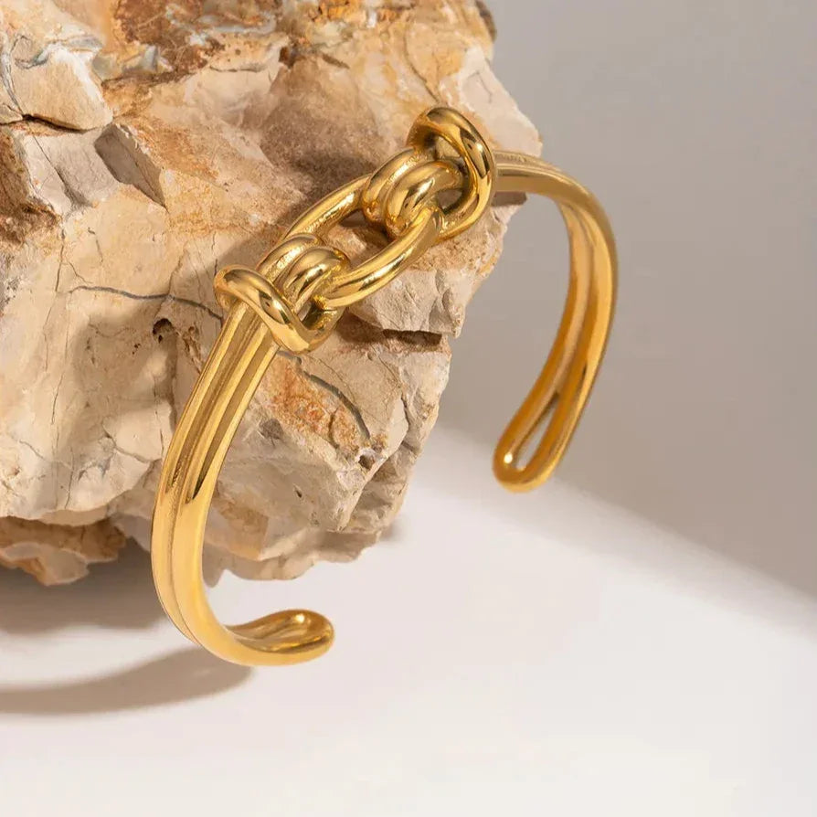 [Echo Fine]Luce Gold Knot Bangle