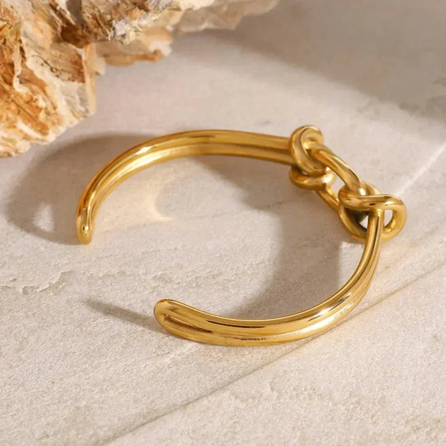 [Echo Fine]Luce Gold Knot Bangle